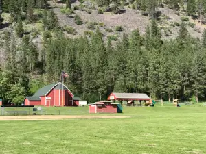 West Riverside Park Barn Pavillion Fields Bonner Montana