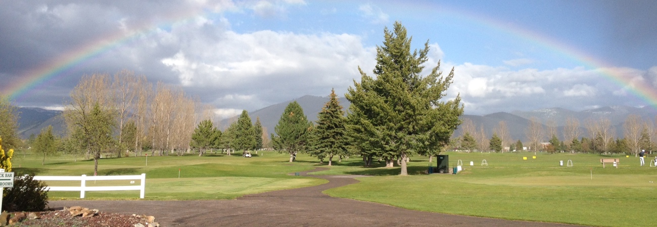Rainbow over Larchmont Golf Course